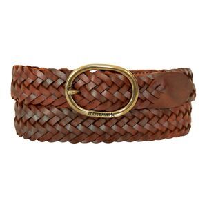 8512 Women's Casual Leather Belts With Durable Metal Buckle, Center Bar